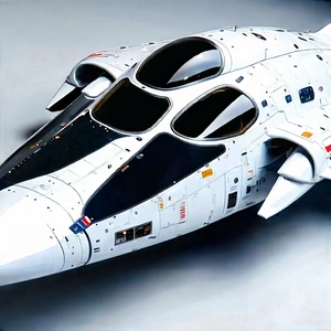 Aerospace Technology In Design Studio With White Airplane