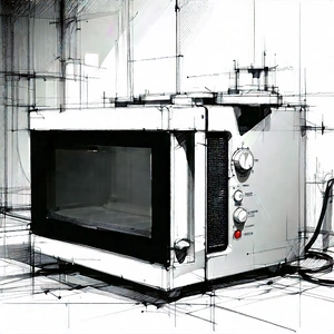 Innovative Smart Appliance Design With White Microwave