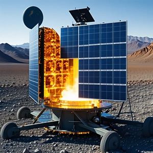 A Large, Round, Solar-powered Device With A Dome-shaped Top