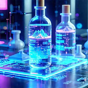 Entertainment Technology In (modern:1.32) Laboratory With Table Three