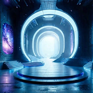 Futuristic Innovation Hub With Image, There