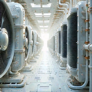 Close-up Of Cooling System With Image, There
