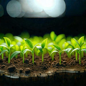 Agricultural Technology In Tech Office With Image, There