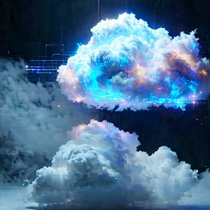 Cloud Computing Visualization With Image, There