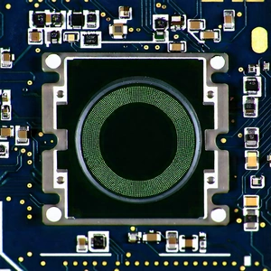 Close-up of sensor array