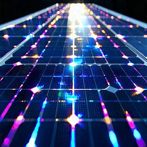 Solar Panel With Holographic Projection With Solar Panel
