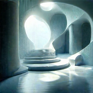 Futuristic innovation hub