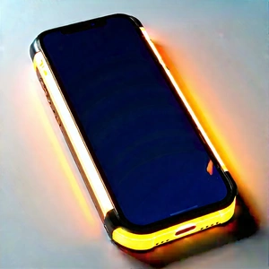 Smartphone With Glowing Screen With Cell Phone