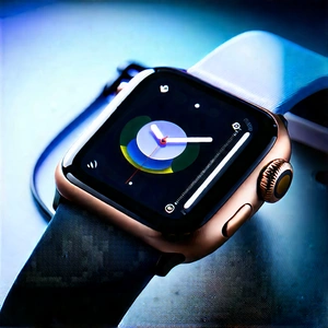Smart Watch With Holographic Display With Watch Displayed