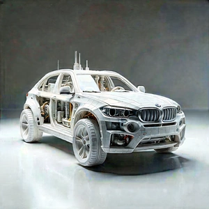 Automotive Technology In (modern:1.1) Laboratory With White Hood