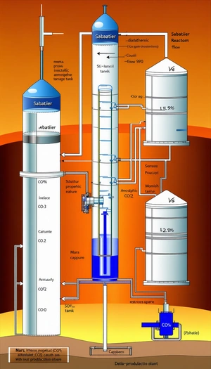A Diagram Of A Chemical Plant, With A Focus On The Process Of Producing Alcohol