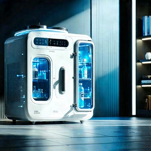 Innovative Smart Appliance Design With White Refrigerator