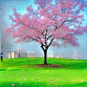 Nature Hdr Photography: Cherry Blossoms In Natural Setting With Beautiful Pink