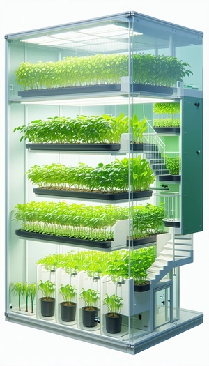 A Large, Well-lit Greenhouse Filled With Various Plants