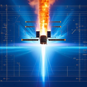 space shuttle shown blue background