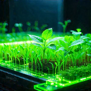 Agricultural technology in manufacturing facility