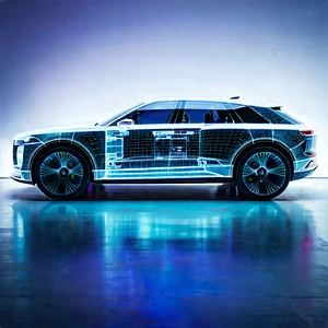Automotive Technology In Tech Office With Sleek, Modern-looking