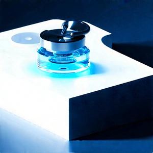 Healthcare Technology In Research Center With Small Blue