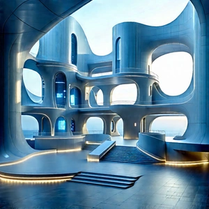 (futuristic:1.41) innovation hub
