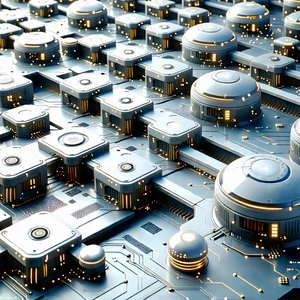 Close-up Of Sensor Array With Large Number