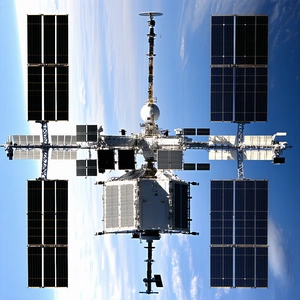 close-up space shuttle