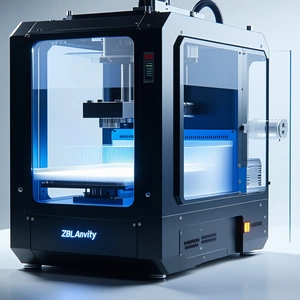A 3d Printer Is Shown In A Close-up View
