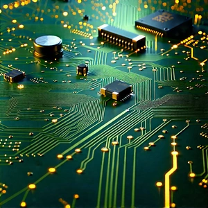 Circuit board with data streams