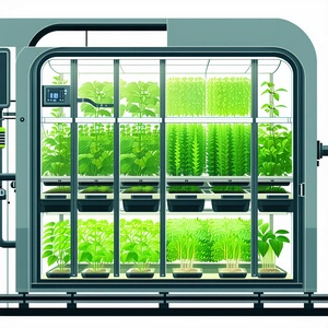 A Large Greenhouse Filled With Various Plants