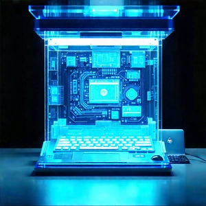 Educational Technology In Manufacturing Facility With Computer Displayed
