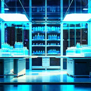 (futuristic:1.25) research laboratory