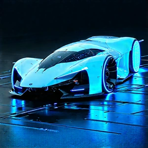 Innovative Electric Vehicle Design With Futuristic Parked