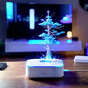 Smart Home (device:1.16) With (digital:1.34) Artwork With Small Christmas