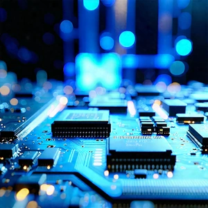 Close-up Of Memory Module With Close-up Computer