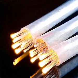 Close-up Of Fiber Optic Cables With Close-up Group