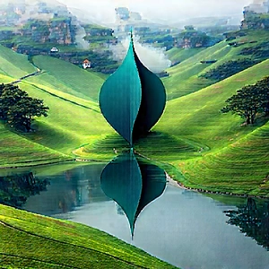 Abstract Landscape Photography: Conceptual Representation Of Unity With Image, There