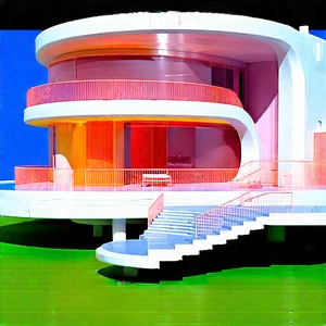 Futuristic Smart Home With Large, Modern