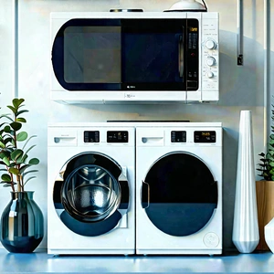 Innovative Smart Appliance (design:1.38) With Kitchen White
