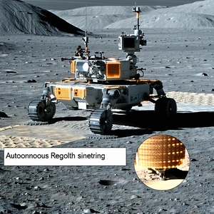 A Robotic Rover On The Surface Of A Planet