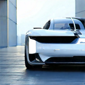Innovative Electric Vehicle Design With White Sports