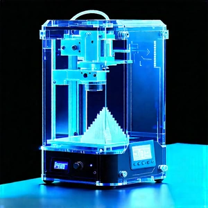 3d Printer With Data Streams With Large, Clear