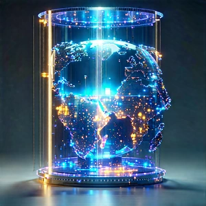 Machine Learning Visualization With Large Blue