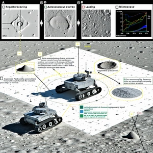 A White And Gray Robotic Tank On A White Surface, Possibly A Moon Or A White Background