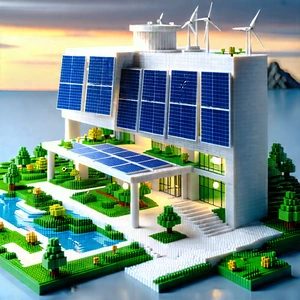 Innovative Renewable Energy Design With Large, White