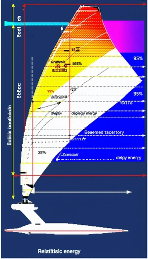 The Image Is A Graphic Representation Of A Sailboat's Performance