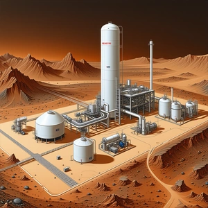 A Large Industrial Facility With A Variety Of Structures And Equipment