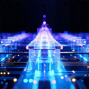 Close-up Of Sensor Array With Blue White