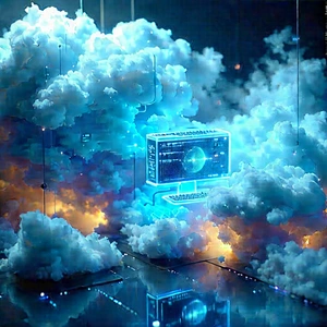Cloud Computing Visualization With Image, There