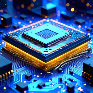 Microchip with (digital:1.22) particles