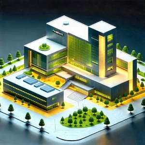 Educational Technology In Research Center With Model Large