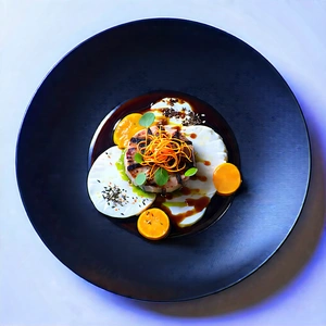 Lifestyle Product Photography: Healthy Meal Prepared With Artistic Presentation With Plate Food,